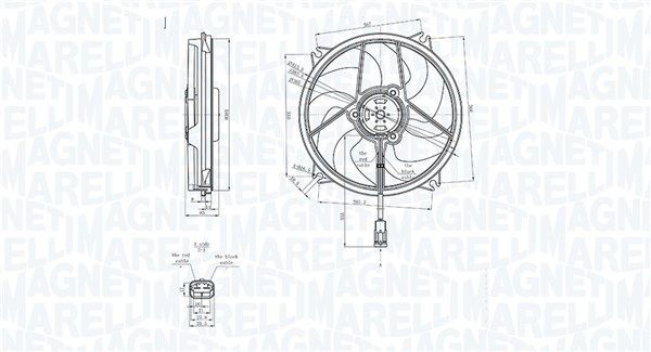 069422839010 Magneti Marelli Електровентилятор радіатора